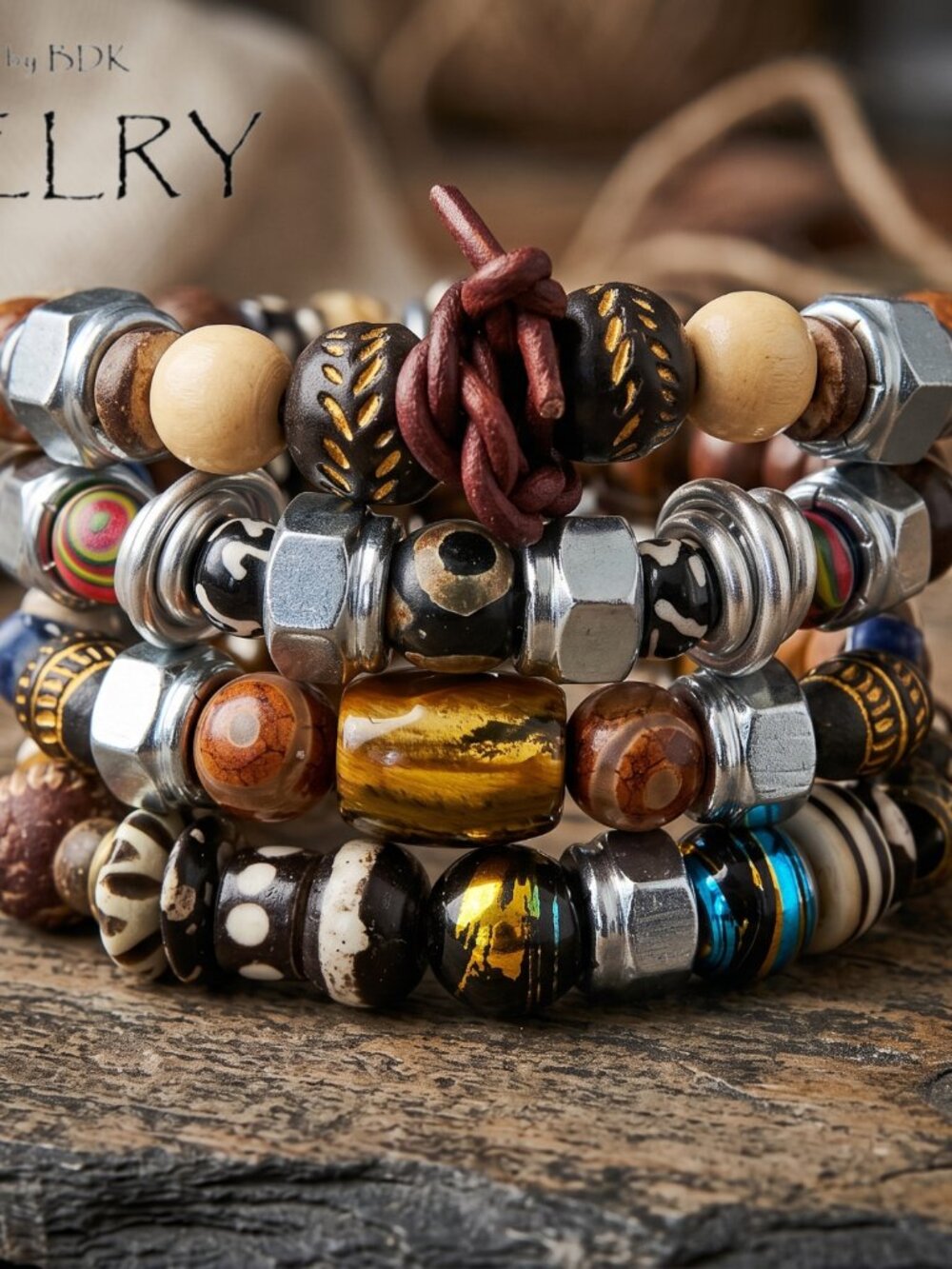Men’s Artisan Bracelet Stack, 4-Piece